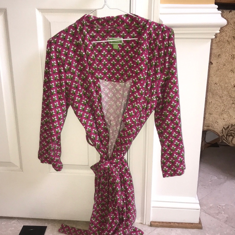 Vera Bradley Cotton Robe Sz S/M